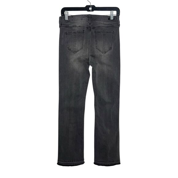 Liverpool Women’s 6 Bootcut Jeans Gray Ankle Slit Mid Rise Stretch - Picture 3 of 7